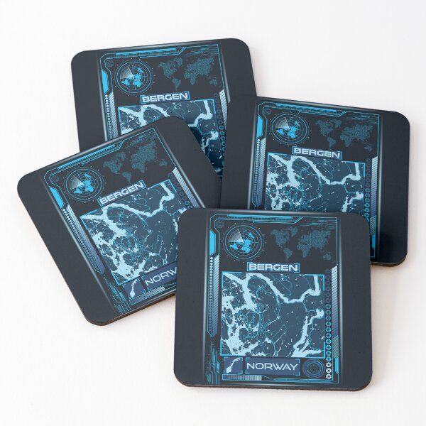 Item preview, Bergen Map Norway designed and sold by hatimelhag.