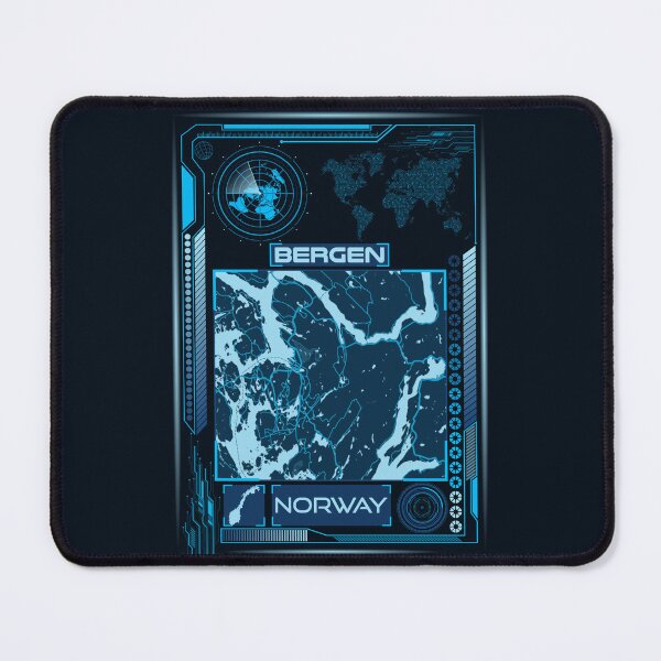 Item preview, Bergen Map Norway designed and sold by hatimelhag.