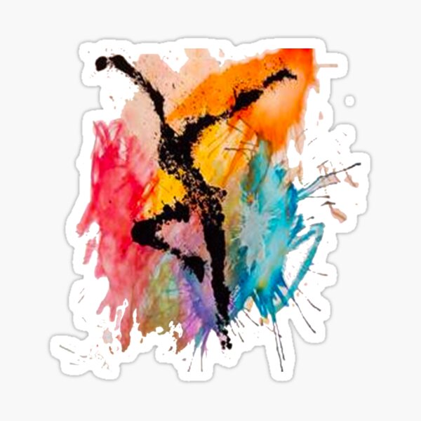 Authentic Dance Art Sticker
