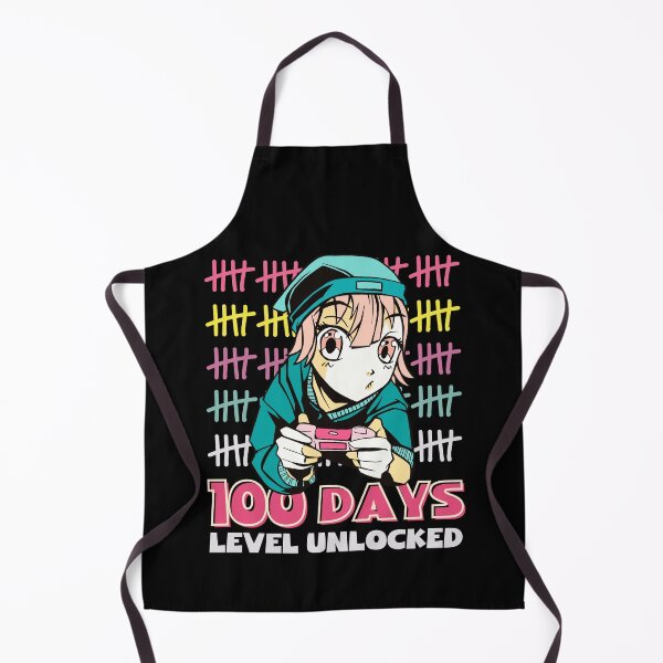 Item preview, Anime 100 Days Of School Kawaii Level Unlocked Gamer designed and sold by retrodesigner14.