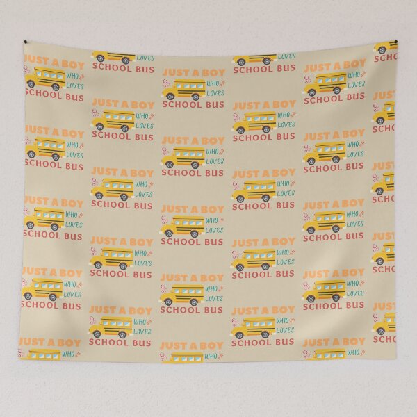 Item preview, Just A Boy Who Loves School Buses designed and sold by Linizarti-casely Store.