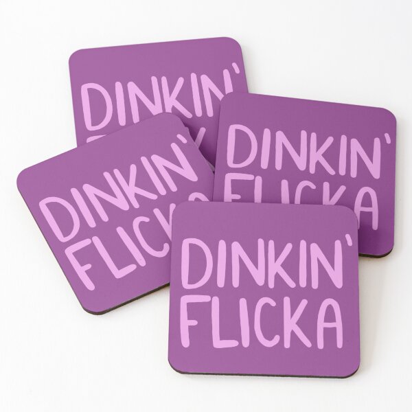 Item preview, DINKIN’ FLICKA (pink lettering) designed and sold by ONLINE DISTRICT.