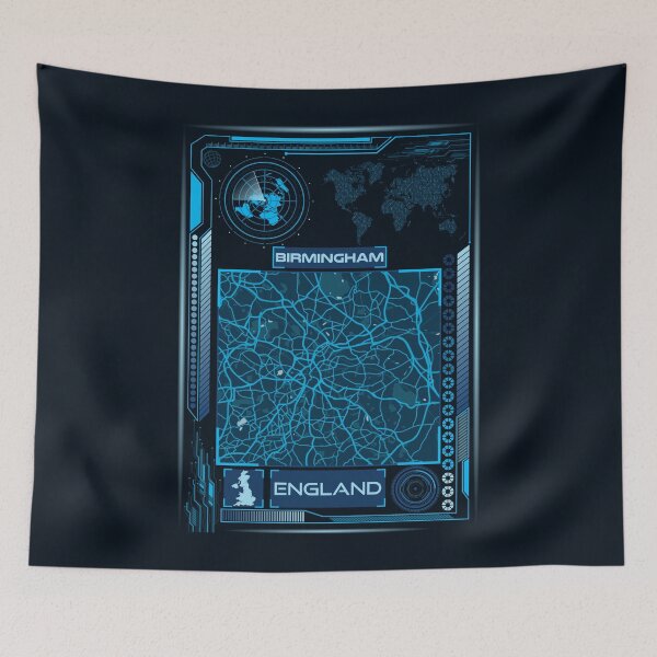 Item preview, Birmingham Map United Kingdom designed and sold by hatimelhag.