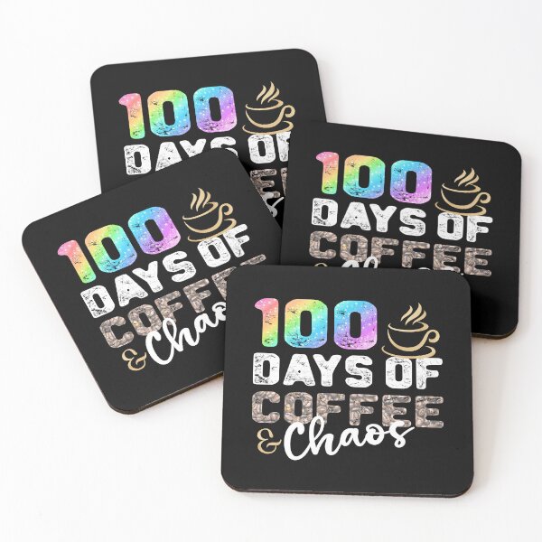 Item preview, 100 Days Of Coffee & Chaos - Happy 100th Day School Teacher designed and sold by stareongroup.