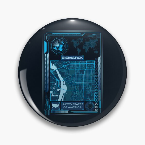 Item preview, Bismarck Map USA designed and sold by hatimelhag.