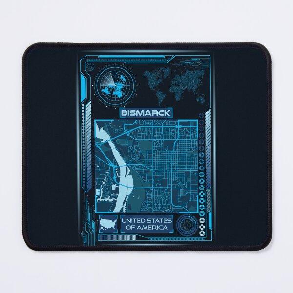 Item preview, Bismarck Map USA designed and sold by hatimelhag.
