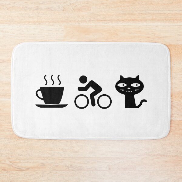 Item preview, Coffee. Cats. Cycling designed and sold by TheGreenGoat.
