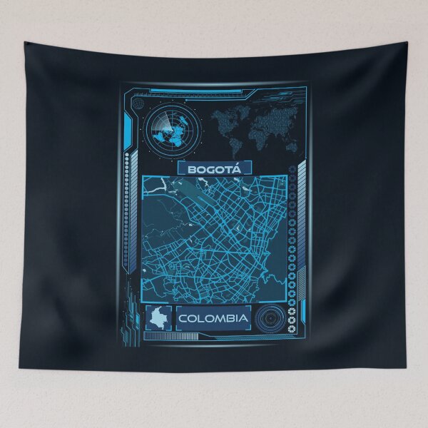 Item preview, Bogota Map Colombia designed and sold by hatimelhag.