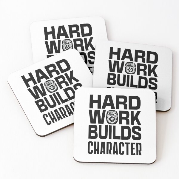 Item preview, Teamsters Gift, Union worker, Hard work Builds character black on white design  designed and sold by Cheeky Companions.