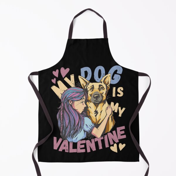 Item preview, My Dog Is My Valentine German Shepherd Valentines Day designed and sold by retrodesigner14.
