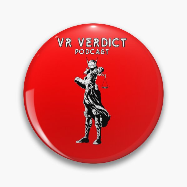 Artikelvorschau, Punkt Lady Justice VRV Podcast Grafikdesign entworfen und verkauft von VRVerdictPod.