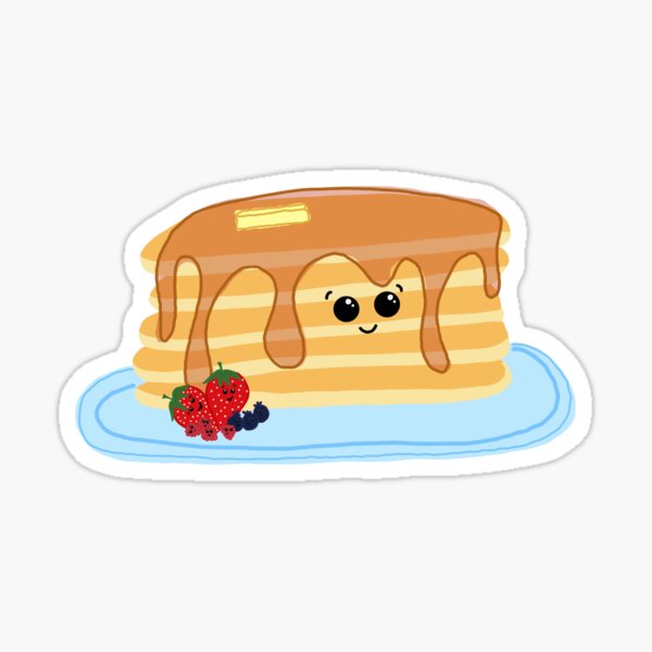 Perfectly Happy Pancake Stack Sticker