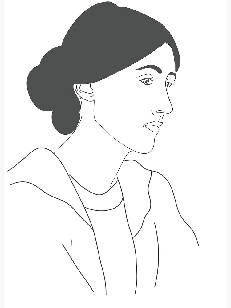 Lámina rígida «Virginia Woolf en dibujo blanco y gris» de robinmcgill | Redbubble Lámina rígida «Virginia Woolf en dibujo blanco y gris» de robinmcgill | Redbubble