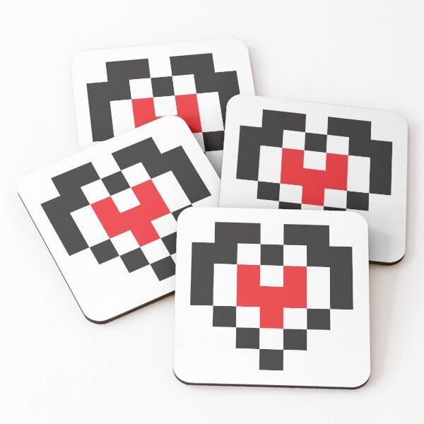 Item preview, PIXELATED HEART - HALF designed and sold by Truffle Shnuffle.