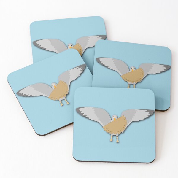 Item preview, Seagull Stealing Cornish Pasty Front Facing designed and sold by cashewdays.