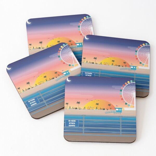 Item preview, Santa Monica Beach Sunset designed and sold by vidha20.
