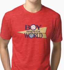 Junge trifft Welt Vintage T-Shirt