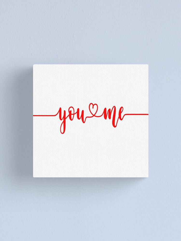 I Love You Valentine Word Simple Minimal White Outline Letters