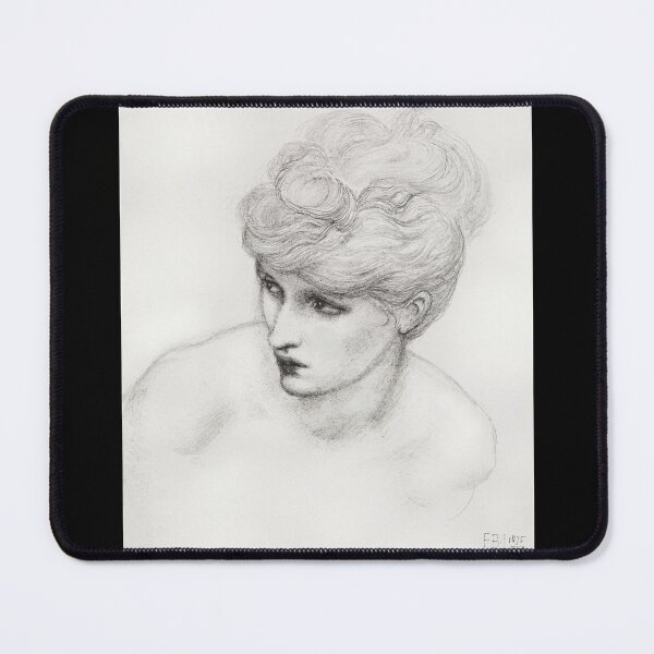 Item preview, Charcoal Portrait Of Maria Zambaco designed and sold by KathteeDesign.