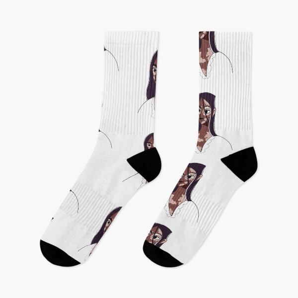 Item preview, African American woman with vitiligo. happiness designed and sold by LinaKarolina13.