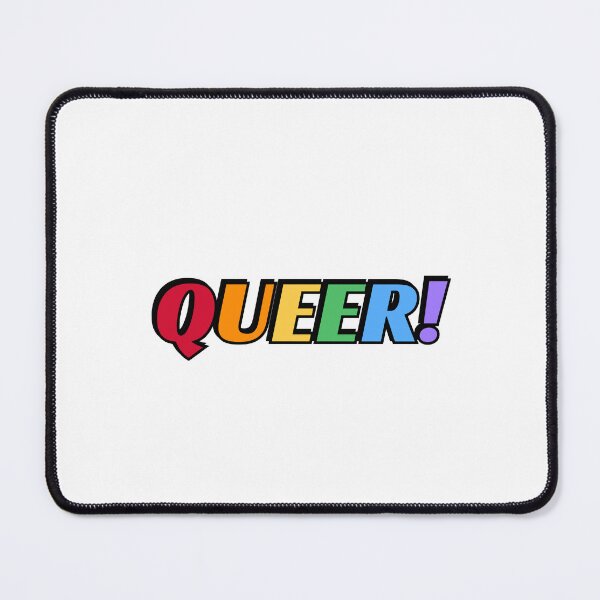 Item preview, QUEER rainbow gay pride colors designed and sold by Inspirationmotivation.