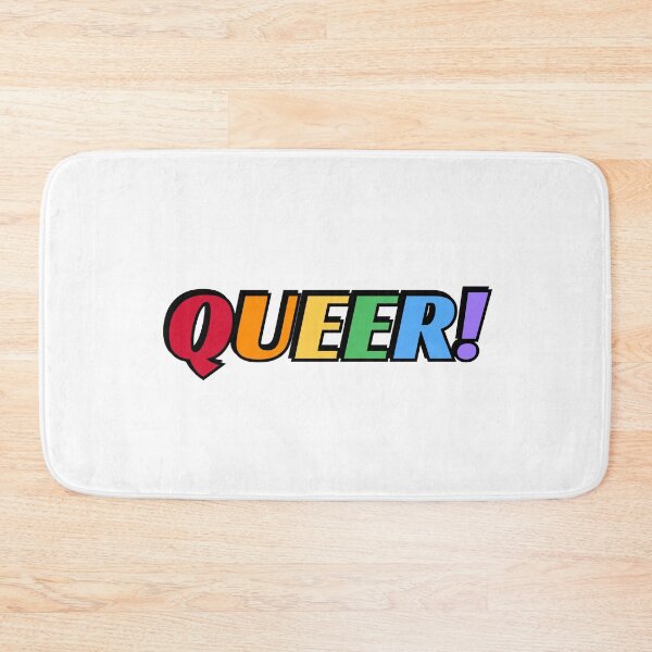 Item preview, QUEER rainbow gay pride colors designed and sold by Inspirationmotivation.