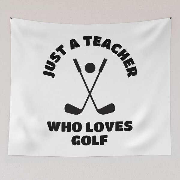Item preview, Just a teacher who loves golf designed and sold by TheGreenGoat.