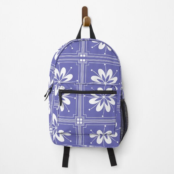 Item preview, Moroccan Purple Violet Blue Very Peri Floral Ornament Pattern designed and sold by Lubo Lubenov.
