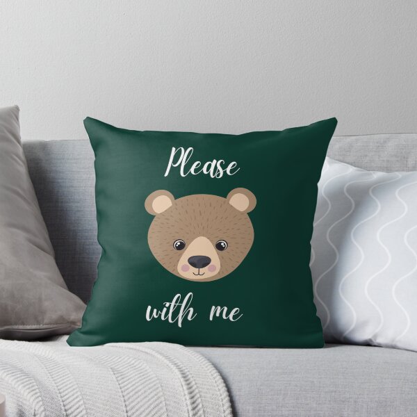 Item preview, Please Bear With Me - Funny Bear Pun, Valentine's Day gift, Cute Bear Lover Couple Quote,  designed and sold by Maan-POD.