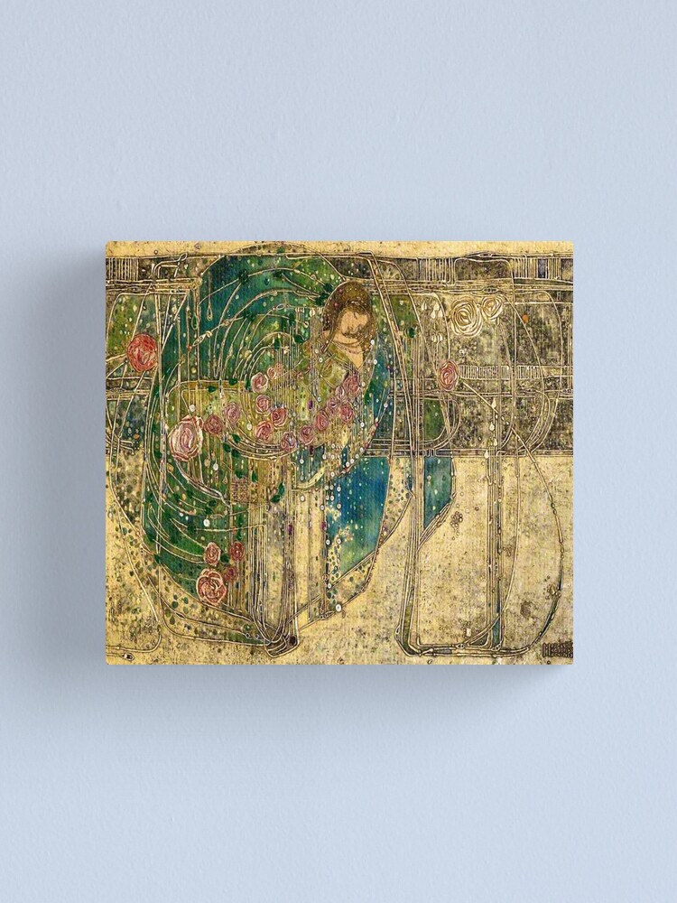 "Margaret Macdonald Mackintosh Prints The Sleeping Princess Gesso Panel At the Hill House