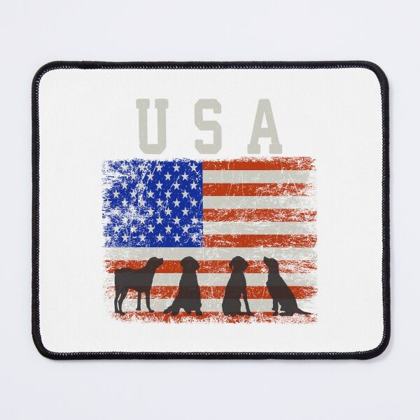 Item preview, USA American flag Labrador Vintage designed and sold by millionair3.