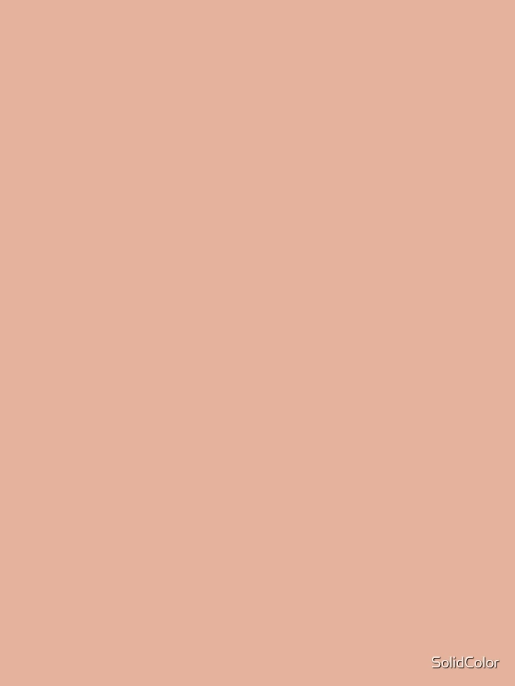 Aperçu 5 sur 5. Robe trapèze avec l'œuvre Almost Apricot Red Plain color créée et vendue par SolidColor.