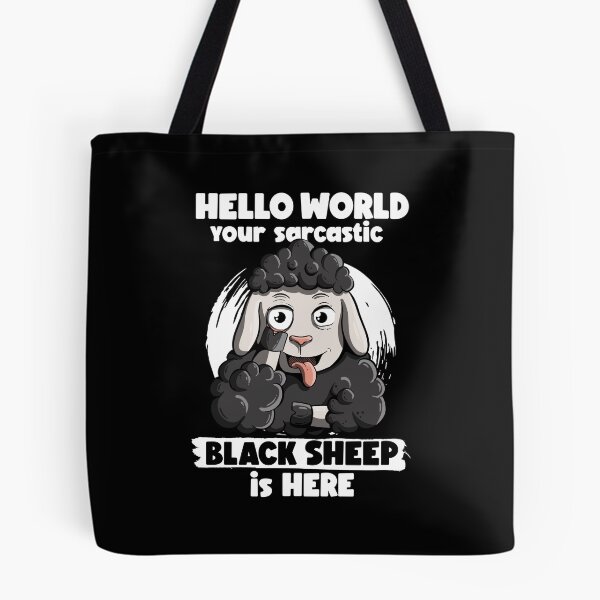 Item preview, Sarcastic black sheep black sheep of the world designed and sold by Lambo-Designs.