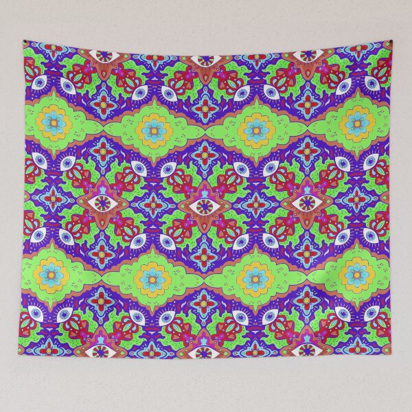 Item preview, Trippy Hippie Groovy Pattern for iPhone or stickers design designed and sold by Cheeky Companions.