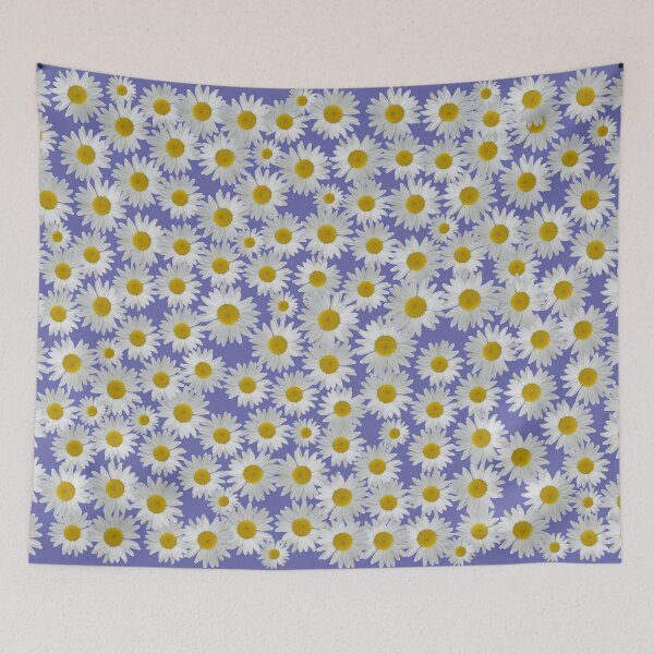 Item preview, lots of daisies on ultra violet background designed and sold by AHELENE.