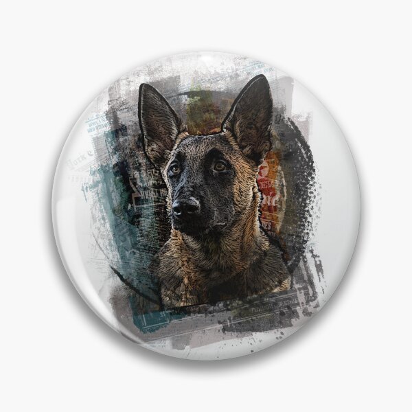Item preview, Belgian Shepherd Malinois portrait designed and sold by ranker666.