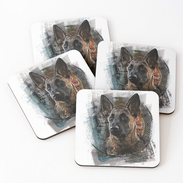 Item preview, Belgian Shepherd Malinois portrait designed and sold by ranker666.