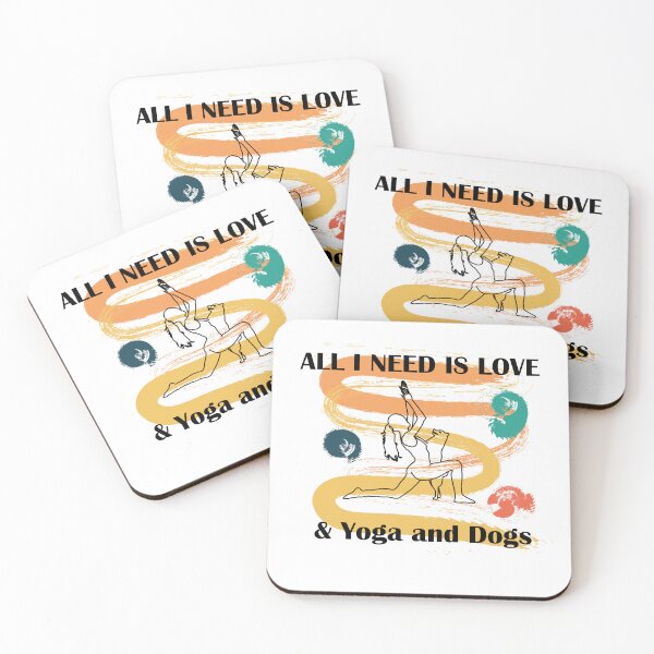Item preview, all i need is love and yoga and a dog designed and sold by nadiammk.