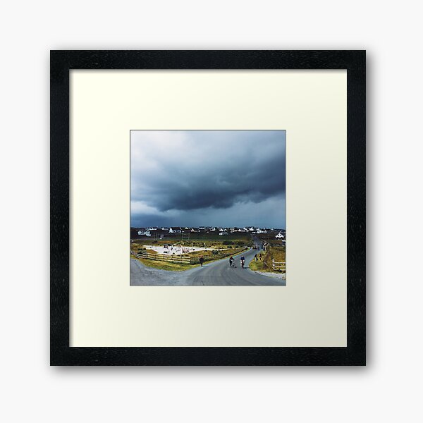 Storm Cloud over Inis Oirr Framed Art Print