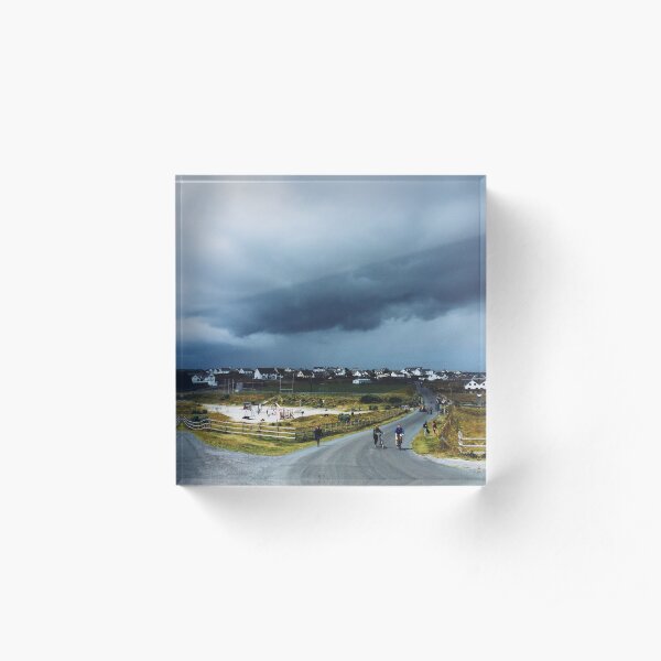 Storm Cloud over Inis Oirr Acrylic Block