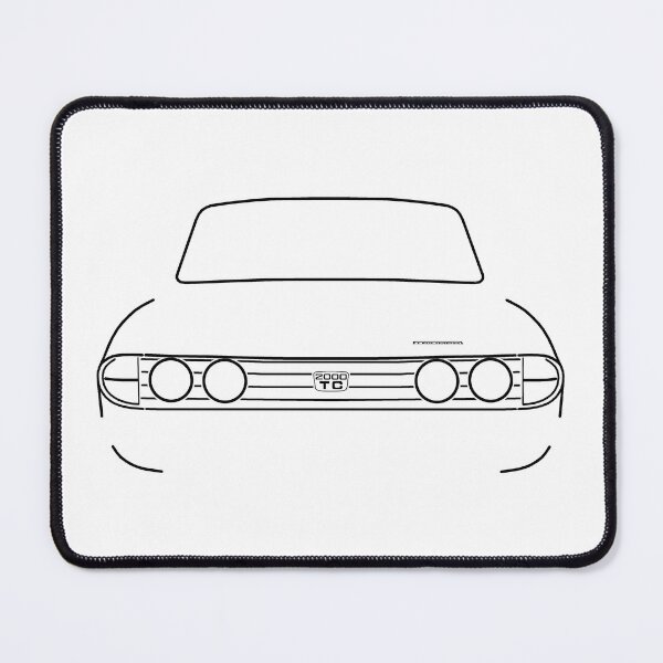 Item preview, Triumph 2000 Mk2 facelift 1970s classic car black outline graphic  designed and sold by soitwouldseem.