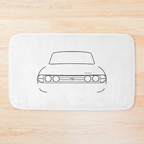 Item preview, Triumph 2000 Mk2 facelift 1970s classic car black outline graphic  designed and sold by soitwouldseem.