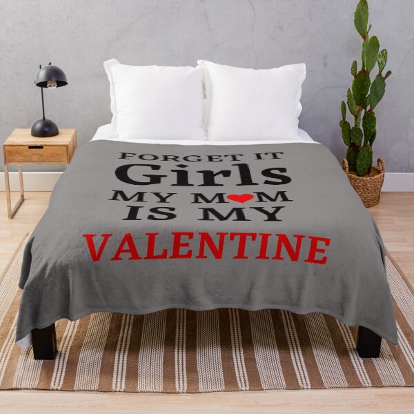 Artikelvorschau, Vergiss es Mädchen Meine Mutter ist mein Valentinsgruß, vergiss es Mädchen rotes Herz Geschenk entworfen und verkauft von trendyshopy.