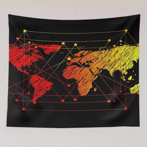 Item preview, world map,world,travel around the world designed and sold by grickodd.