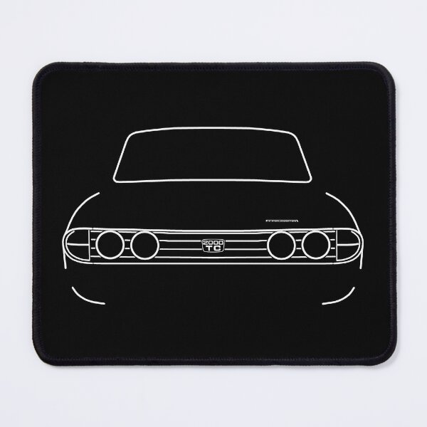 Item preview, Triumph 2000 Mk2 facelift 1970s classic car white outline graphic  designed and sold by soitwouldseem.