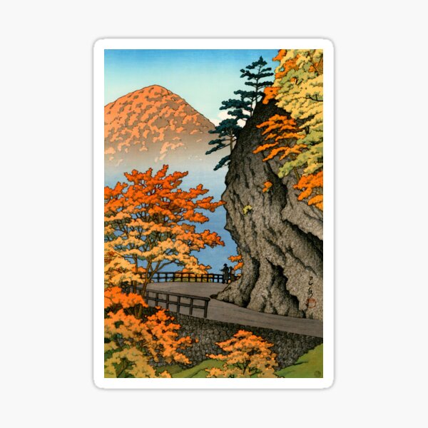 Item preview, Japanese Art - Autumn at Saruiwa, Shiobara by Kawase Hasui designed and sold by Ukiyo-Studio.