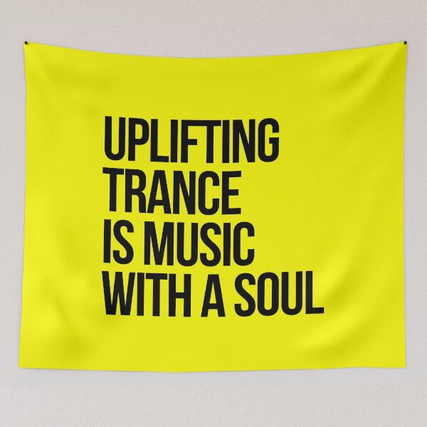 Item preview, Uplifting Trance is Music with a Soul ( Black / Neon) designed and sold by Africanism.