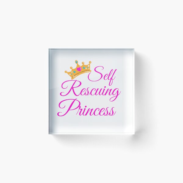 Item preview, Self Rescuing Princess, Female Empowerment Gift, crown princess designed and sold by trendyshopy.