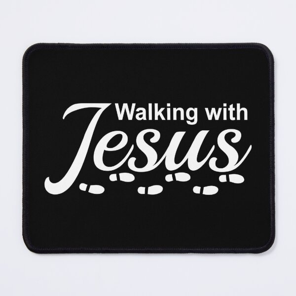 Item preview, Walking with Jesus – christian motivation quotes designed and sold by GraphicDream.