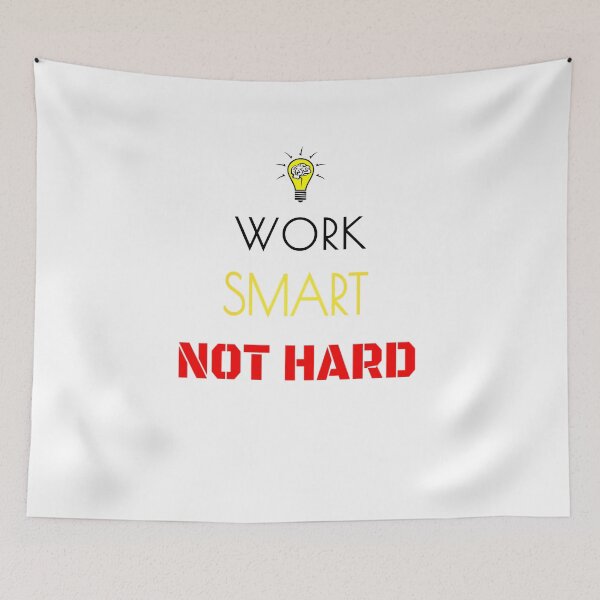 Item preview, Work smart not hard designed and sold by Captain  Shop.